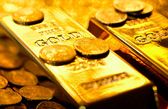 Gold Coins and Bars